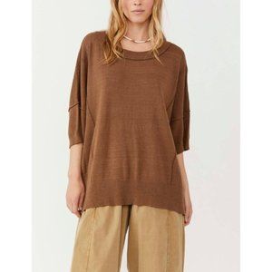 Free People WFH Sweater Tee / Mushroom